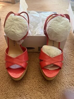 Chinese Laundry Coral Crisscross Wedge Sandals